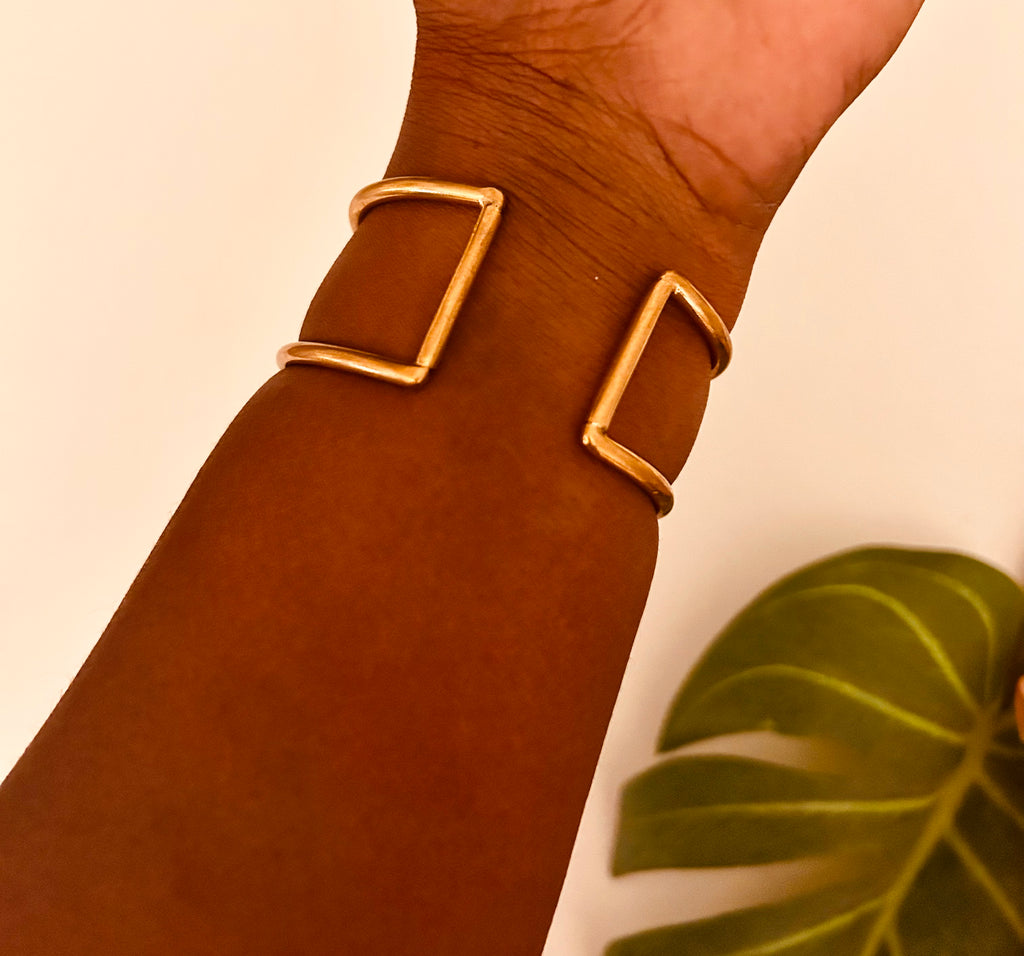 Brass Beaded Bangle